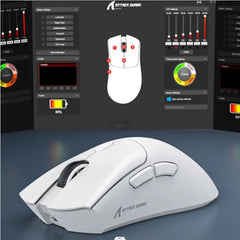 Attack Shark R1 Superlight Mouse, Bluetooth 2.4G Wireless, PixArt PAW3311 Gaming Sensor 6 Adjustable DPI for Office and Gaming