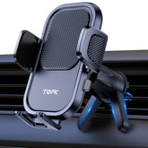 TOPK Car Phone Holder | Universal Air Vent Mount | Hands-Free Clip Stand | Secure Car Vent Cradle for All Smartphones