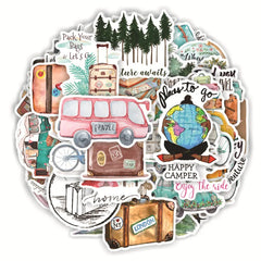50pcs Travel World Stickers Waterproof Skateboard Motorcycle Guitar Luggage Laptop Bicycle Sticker Kids Toys -  Stickers in Sri Lanka from Arcade Online Shopping - Just Rs. 990!