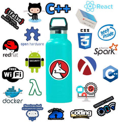 50pcs Programming Stickers | Waterproof Vinyl Decals For Laptops, Phones, etc. -  Laptop Decals in Sri Lanka from Arcade Online Shopping - Just Rs. 1090!