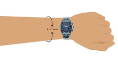 Titan Neo Splash Blue Dial Quartz Multifunction Stainless Steel Strap Watch for Men-NS1805QM01/NT1805QM01
