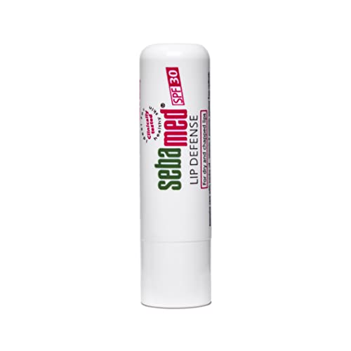 Sebamed Lip Defense Lip balm with SPF 30 + Vit E | Regenerates dry, chapped lips quickly & effectively | Intensive care with Vit E, Jojoba Oil & Chamomile | For Men & Women  l 4.8 gm