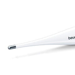 Beurer FT-09 Digital Oral Thermometer for Fever | High Accuracy |Digital Display | Water Resistance - Color White, Glass and Plastic