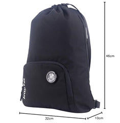 Arctic Fox 15 Liters Draw String Bag Black Backpack