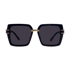 HASHTAG EYEWEAR Latest & Stylish Sunglasses for Women | Fashionable & Lightweight Eyewear, 100% UV Protected Sunglass with Maximum Clarity (Rectangular/Black)