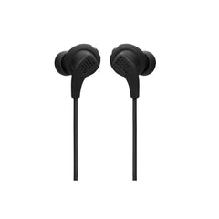 JBL Endurance Run 2, Sports in Ear Wired Earphones with Mic, Pure Bass, Sweatproof, Flexsoft eartips, Magnetic Earbuds, Fliphook & TwistLock Technology with Voice Assistant (Black)