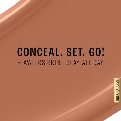 LAKMÉ 9to5 Primer+Matte Liquid Full Coverage Concealer for all skin types,34 Almond, 5.4 ml