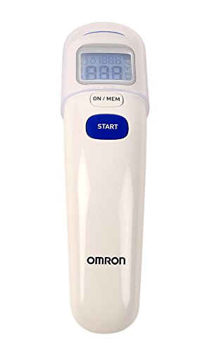 Omron MC 720 Non Contact Digital Infrared Forehead Thermometer With 1 Second Quick Measurement, 3 in 1 Measurement Mode, Auto On/off & Backlight, White - Personal Care Appliances from Omron - Shop in Sri Lanka at Arcade.lk