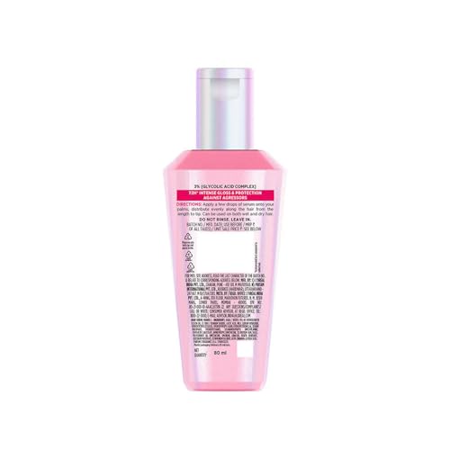 L'Oréal Paris Glycolic Gloss Serum, powered by Glycolic Acid, for dull hair, gives 72H Shine & improves hair quality, 80ml