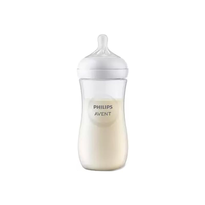 Philips Avent Natural Baby Plastic Feeding Bottle, 330ml | No.1 Brand Recommended by Moms Worldwide | Ideal for 6 months+| Natural Response Technology Mimics Breastfeeding | Pack of 1 | SCY906/01
