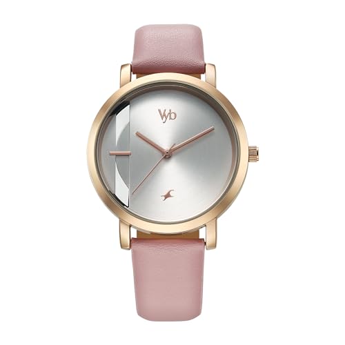 Fastrack Leather Analog Rose Gold Dial Women Watch-Fv60029Wl02W, Rose Gold Band - Watch from Fastrack - Shop in Sri Lanka at Arcade.lk