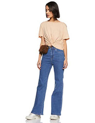 AKA CHIC Women's Flared Fit Cotton Jeans (AKCB 1461_Blue) - Apparel from AKA CHIC - Shop in Sri Lanka at Arcade.lk