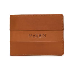 Marbin Men's Leather Wallet – 8 Card Slots (Brown)