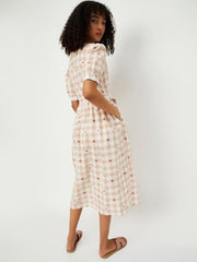 Max Women's Cotton A-Line Midi Dress