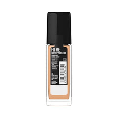 Maybelline New York Liquid Foundation, Matte Finish, With SPF, Absorbs Oil, Fit Me Matte + Poreless, 230 Natural Buff, 30 ml