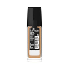 Maybelline New York Fit Me Matte + Poreless Liquid Foundation, pore minimising Foundation, lightweight formula suitable for daily use, Matte Finish Foundation for Indian Skin - 228 Soft Tan, 30 ml