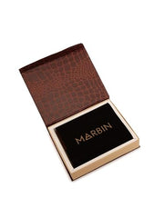 Marbin Men's Leather Wallet – 8 Card Slots (Brown)