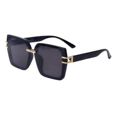 HASHTAG EYEWEAR Latest & Stylish Sunglasses for Women | Fashionable & Lightweight Eyewear, 100% UV Protected Sunglass with Maximum Clarity (Rectangular/Black)