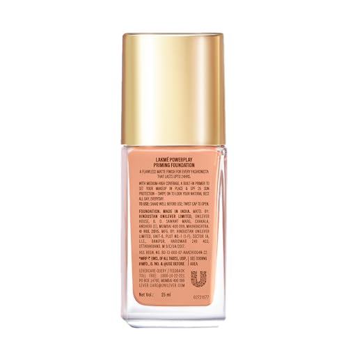 Lakme 9 To 5 Primer + Matte Perfect Cover Liquid Foundation, Full Coverage, Has A Built-In Primer For Poreless, Long Lasting MakeUp, Cool Ivory, 25ml - Beauty from LAKMÉ - Shop in Sri Lanka at Arcade.lk