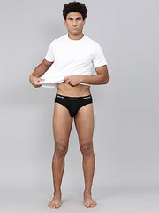 Levi's Men's Cotton Style #009 Neo Regular Fit Solid Brief (Pack of 2) (#009-BRIEF-BLK/NAVY-P2_Black,Navy) - Apparel from Levi's - Shop in Sri Lanka at Arcade.lk