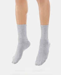 Jockey Men's Calf Length Sports Cotton Socks (Pack of 3) 7035_Black/Midgrey Mel/Navy_Free Size