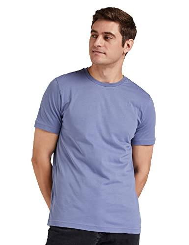 Symbol Men's Cotton T Shirt | Round Neck | Half Sleeve | Plain - Regular Fit (Available in Plus Size) (Country Blue) - Apparel from Amazon Brand - Symbol - Shop in Sri Lanka at Arcade.lk