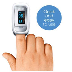 Beurer PO30 Fingertip Pulse Oximeter - Grey