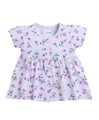 BUMZEE Lavender Girls Half Sleeves Cotton Frock - Apparel from BUMZEE - Shop in Sri Lanka at Arcade.lk