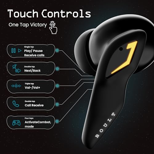 Boult Audio UFO Truly Wireless in Ear Earbuds with 48H Playtime, Built-in App Support, 45ms Low Latency Gaming, 4 Mics ENC, Breathing LEDs, 13mm Bass Drivers - Electronics from Boult - Shop in Sri Lanka at Arcade.lk