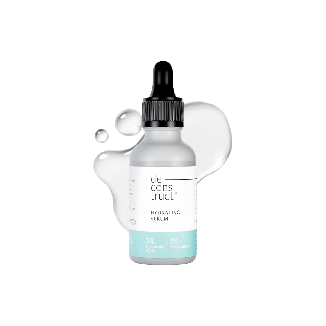 Deconstruct Hydrating Face Serum - 2% Hyaluronic Acid + 1% Niacinamide | Provides Intense Hydration | Face Serum For Oil-Free Moisturisation, Plump & Soft Skin | Beginner Friendly | 30ml