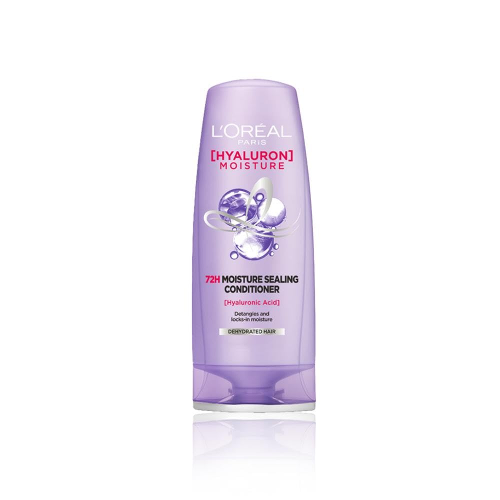 L'Oreal Paris Fresh Hyaluron Moisture 72HR Moisture Sealing Conditioner Powered By Hyaluronic Acid, For Frizz-Free, Hydrated And Bouncy Hair Full Of Life | 340 Millilitres