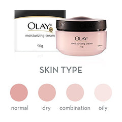 Olay Moisturising Cream | Hydrates and Locks in Moisture | Light Weight and Non Greasy | Normal, Oily, Dry & Combination Skin l 50g - Beauty from Olay - Shop in Sri Lanka at Arcade.lk