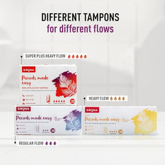 Sirona Period Made Easy Tampons - 20 Piece | For Heavy Flow | Biodegradable Tampons | FDA Approved - Health and Beauty from Sirona - Shop in Sri Lanka at Arcade.lk