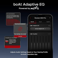 boAt Rockerz 650 Pro (2025 Launch),Touch/Swipe Controls,Dolby Audio,80Hrs Battery,2Mics Enx,Fast Charge,App Support,Dual Pair,Bluetooth Over Ear Headphones,Wireless Headphone with Mic (Starry Night)