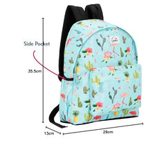 Genie Flamenco Backpacks for Women, 14 inch, Stylish and Trendy Casual College backpacks for girls, Water Resistant and Lightweight Bag for Office and Travelling - Luggage from Genie - Shop in Sri Lanka at Arcade.lk