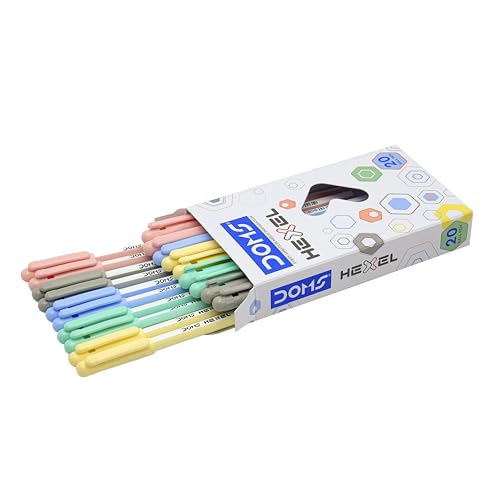 DOMS HEXEL PEN BLUE 20 PCS BOX