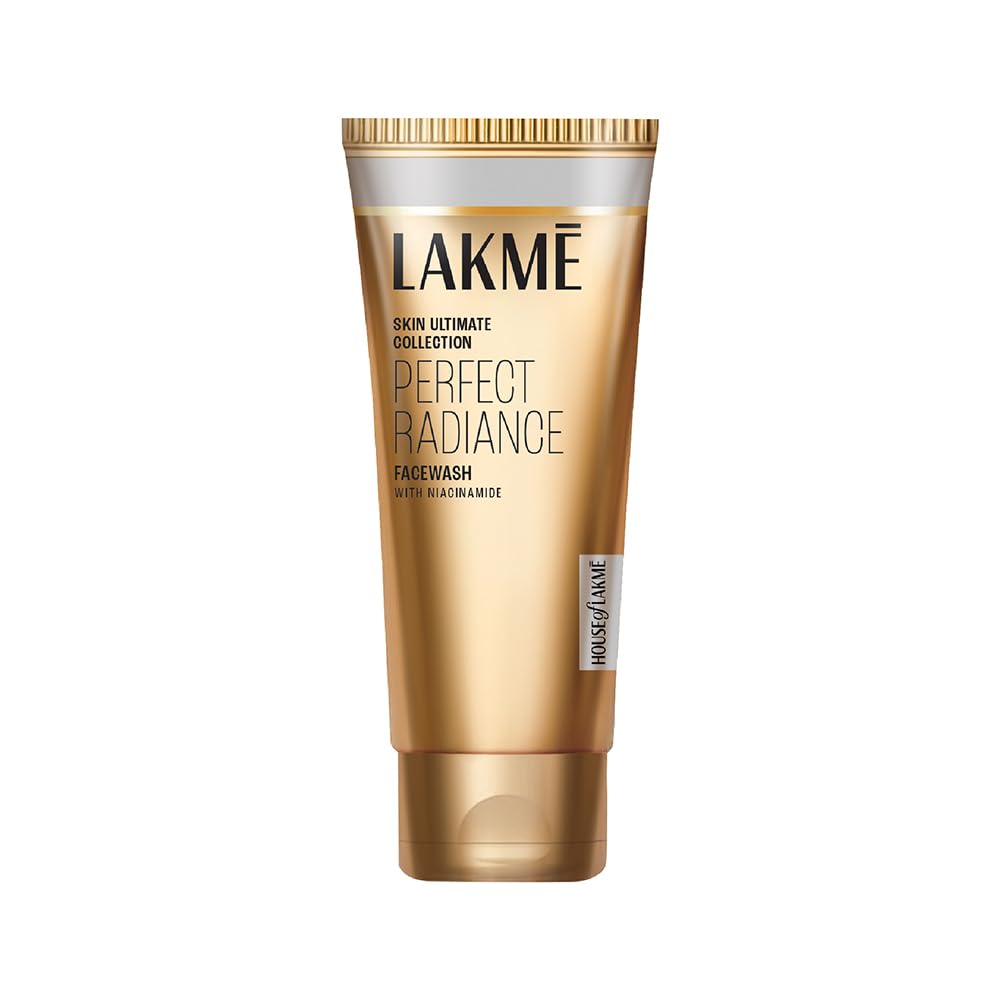 LAKMÉ Perfect Radiance Brightening Facewash with 98% Pure Niacinamide Complex | For Glowing Skin with Glycerin | Known to Reduce Pigmentation | 100gm