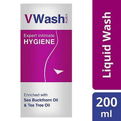 VWash Plus Expert Intimate Hygiene|| With Tea Tree Oil|| Liquid Wash Prevents Dryness|| Itchiness And Irritation|| Balances PH|| Paraben Free|| 200 ml