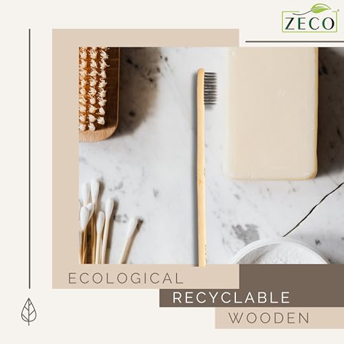 ZECO Natural Kids Bamboo Toothbrush for Kids Soft Brush For Teeth Better Brush Toothbrush Whitening Products | Premium Eco-Friendly White Teeth Cleaner 6-9 Years - Drugstore from ZECO - Shop in Sri Lanka at Arcade.lk