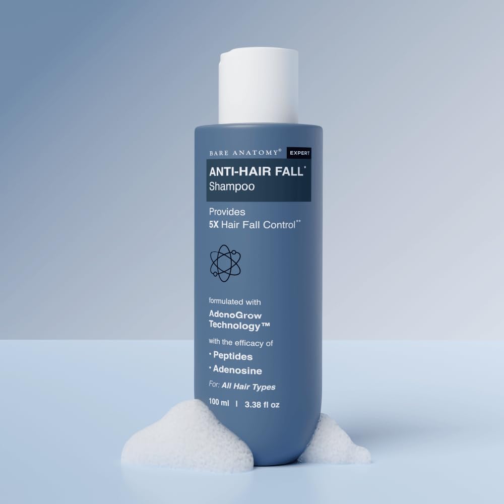 Bare Anatomy Anti-Hair Fall Shampoo | Sulphate & Paraben Free | 100 ml