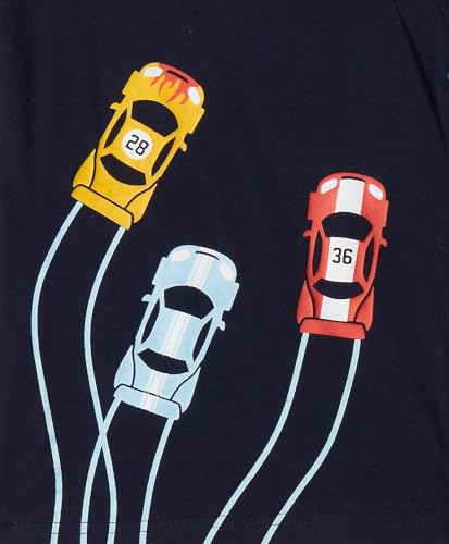 T2F Boy's Solid Regular Fit T-Shirt (10_Multicolor 2 | 7 8 Years)