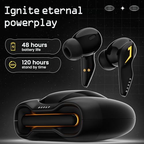 Boult Audio UFO Truly Wireless in Ear Earbuds with 48H Playtime, Built-in App Support, 45ms Low Latency Gaming, 4 Mics ENC, Breathing LEDs, 13mm Bass Drivers - Electronics from Boult - Shop in Sri Lanka at Arcade.lk