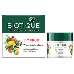 Biotique Fruit Whitening/Brightening Lip Balm | Hydrated and Nourishing Lips| Visibly Lighter Lips | Evens Out Lip Tone | De-pigmentation Balm |100% Botanical Extracts| All Skin Types | 12G - Beauty from Biotique - Shop in Sri Lanka at Arcade.lk