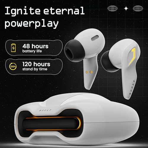 Boult Audio UFO Truly Wireless in Ear Earbuds with 48H Playtime, Built-in App Support, 45ms Low Latency Gaming, 4 Mics ENC, Breathing LEDs, 13mm Bass Drivers - Electronics from Boult - Shop in Sri Lanka at Arcade.lk