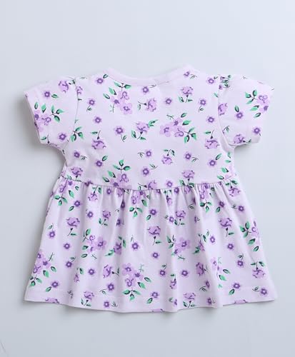 BUMZEE Lavender Girls Half Sleeves Cotton Frock - Apparel from BUMZEE - Shop in Sri Lanka at Arcade.lk