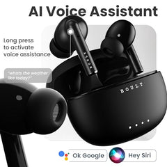 Boult Audio W20 Truly Wireless in Ear Earbuds, 35H Playtime, Zen™ ENC Mic, 45ms Low Latency, 13mm Bass Drivers, Type-C Fast Charging, Touch Controls, IPX5 ear buds TWS (Space Black) - Electronics from Boult - Shop in Sri Lanka at Arcade.lk