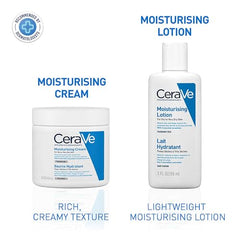 CeraVe Moisturizing Lotion For Dry Skin (88ml) - Formulated With 3 Essential Ceramides And Hyaluronic Acid | Non-Comedogenic, Oil Free And Fragrance-Free Body Lotion