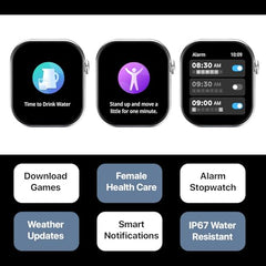 Fire-Boltt Ring X Smartwatch 2.01” Display with Always On Display, Bluetooth Calling, Wireless Charging, AI Voice Assistant, 100+ Sports Modes, Health Suite, 500+ Watchfaces (Starlight)