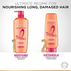 L'Oréal Paris Conditioner, Nourishes, Repair & Shine, For Long and Lifeless Hair, Dream Lengths, 175ml