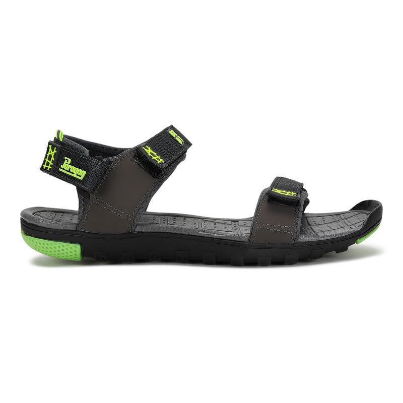Paragon K1407G Stylish Velcro Sandals for Men | Durable, Comfortable & Lightweight Sandals with Cushioned Soles | Easily Washable | Ideal for Outdoor Use